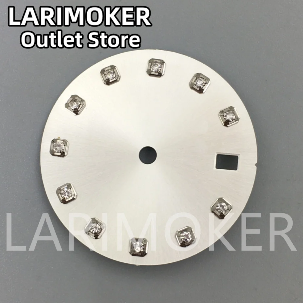 LARIMOKER-Acessórios de Relógios, Movimento Dial Fit NH35, 03:00, Branco, Preto, Vermelho, Azul, Verde, Prata, Ouro, Diamond Index, 29mm