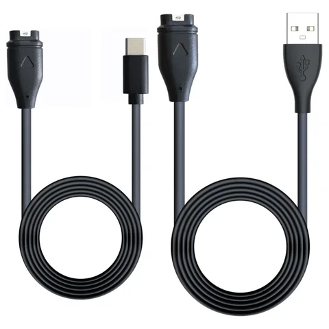 USB Replacement Charger for Garmin Vivosmart 5, Garmin Vivomove 3/3S Style Sport USB-C Smartwatch Charger Charging Cable