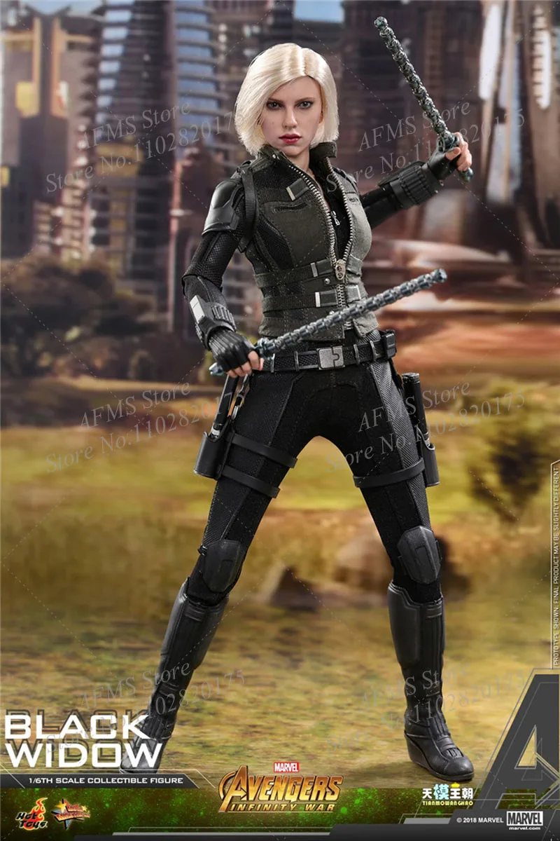 HOTTOYS HT MMS460 1/6 Women Sodlier Avengers Infinity War Black Widow Scarlett Johansson 12Inch Action Figure Model Collectibles