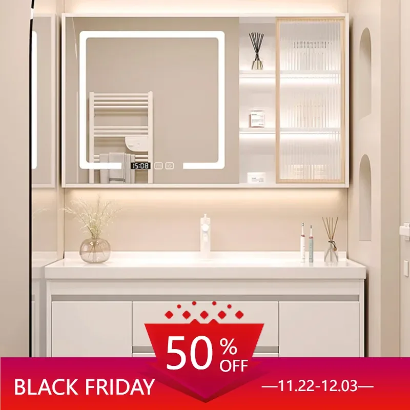 Salon Station Storage Shelf Locker Plastic Wardrobe Space Saving Bathroom Cabinet Mdf Towel Washbasin Wall Pharmacy Pvc Sinks