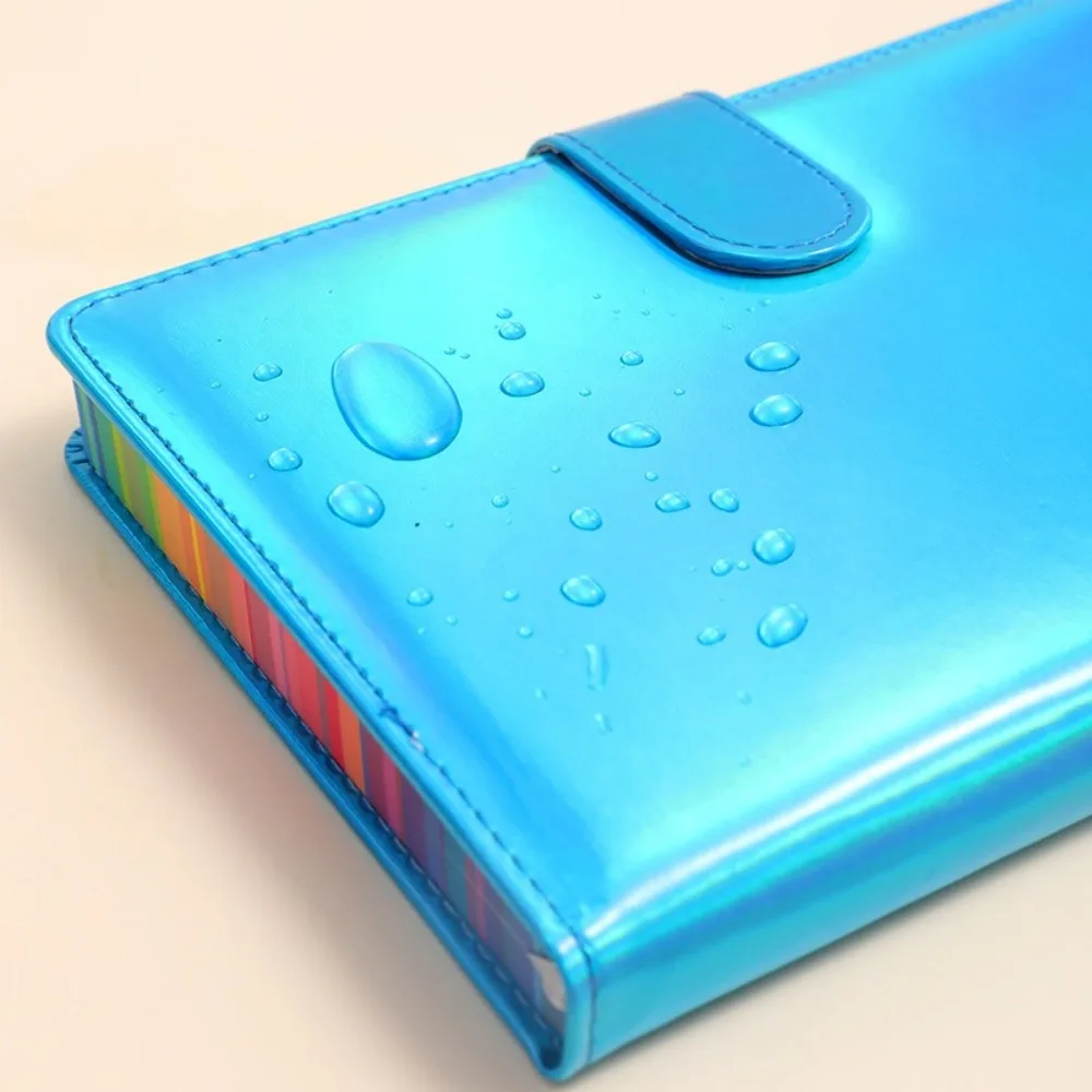 Notebook A5 con gradiente laser Addensare Notebook a fogli mobili multicolore Fibbia con fibbia 360 pagine Studente con copertina rigida Cancelleria per ufficio