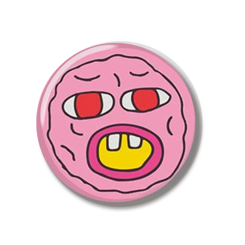 44 مللي متر تايلر مغني الراب الخالق CherryBomb غلاف الألبوم مضحك دبوس لينة زر دبوس مجوهرات الإبداعية شارة بروش حقيبة ظهره تزيين