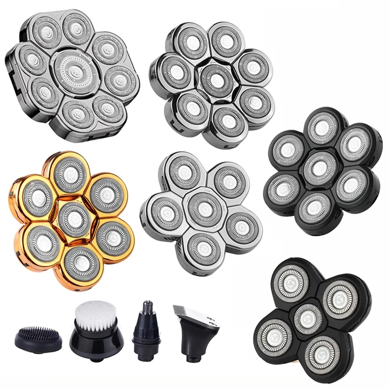 Têtes De Rasoir électriques remplaçables 3D 4D 5D 6D 7D 8D 9D | Tondeuse Nez, Tondeuse à Cheveux Et têtes De Massage Du Visage