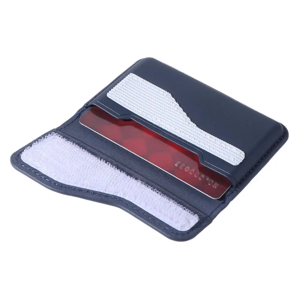 

Cash Wallet Phone Back Magnetic Card Bag PU Leather Multifunction Flip Card Case Side-opening Portable Card Holder Outdoor