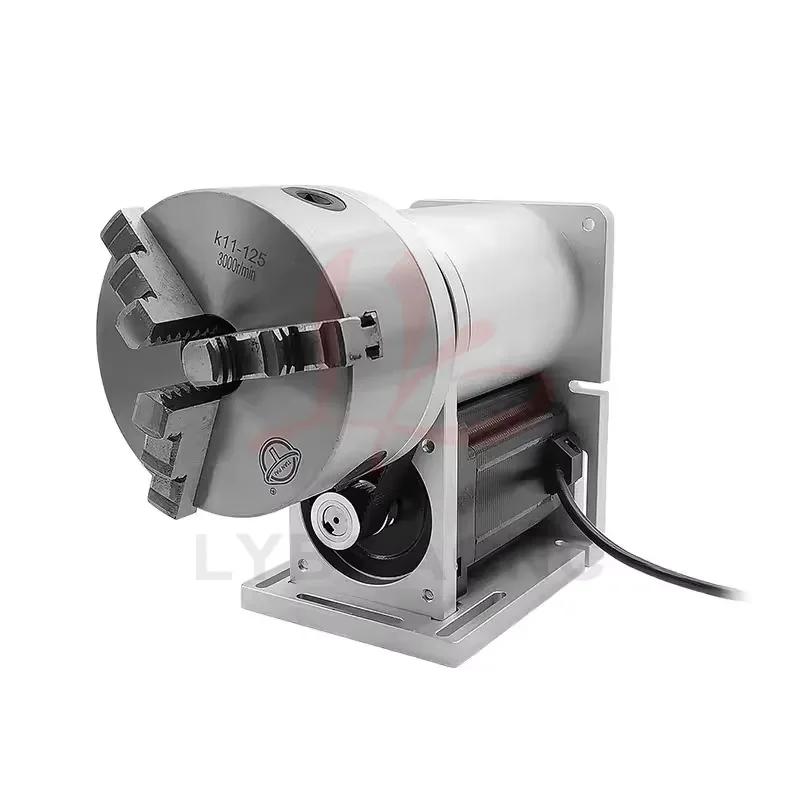 

LY TD125/TD160/TD200 Industrial 3 Claws Rotary Axis Precise Fixture for Fiber UV Marking CNC Cutting Welding Engraving