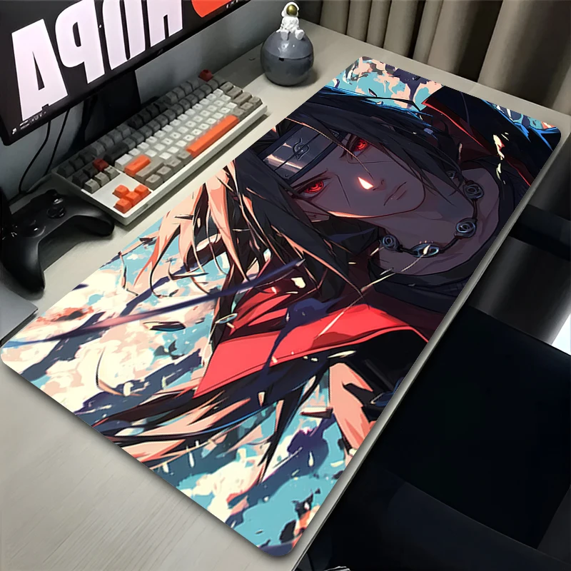 Mouse Pad Non-Slip Rubber mousepads Game player notebook computer Pad table mat PC carpet N-NARUTOS Uchiha Itachi Mousepad XXXL