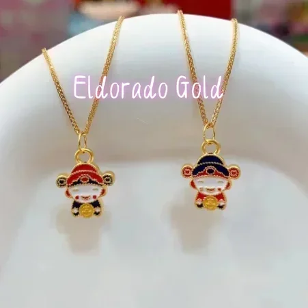 

Новинка Eldorado Gold: подвески из чистого золота 24 карата, подвеска с изображением бога богатства, ювелирное изделие из настоящего золота 999 пробы.