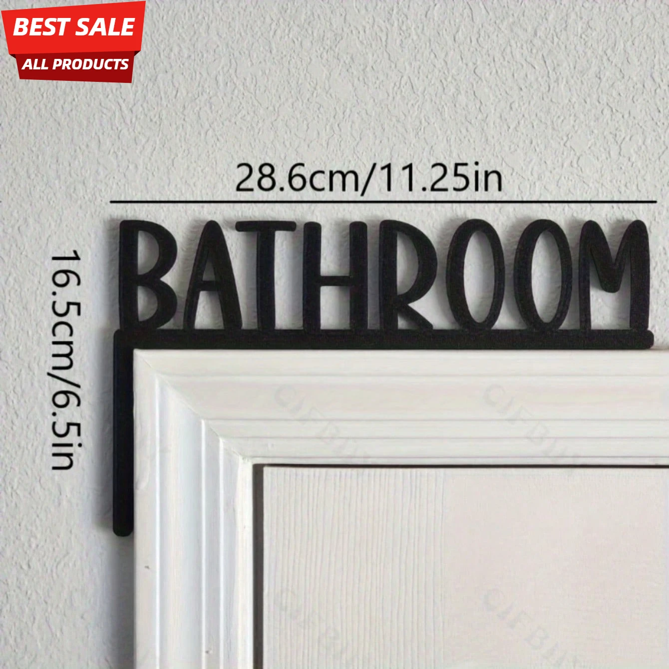 CIFBUY Iron Wall Art Vintage M - Home Bathroom Signs ulasan dan harga