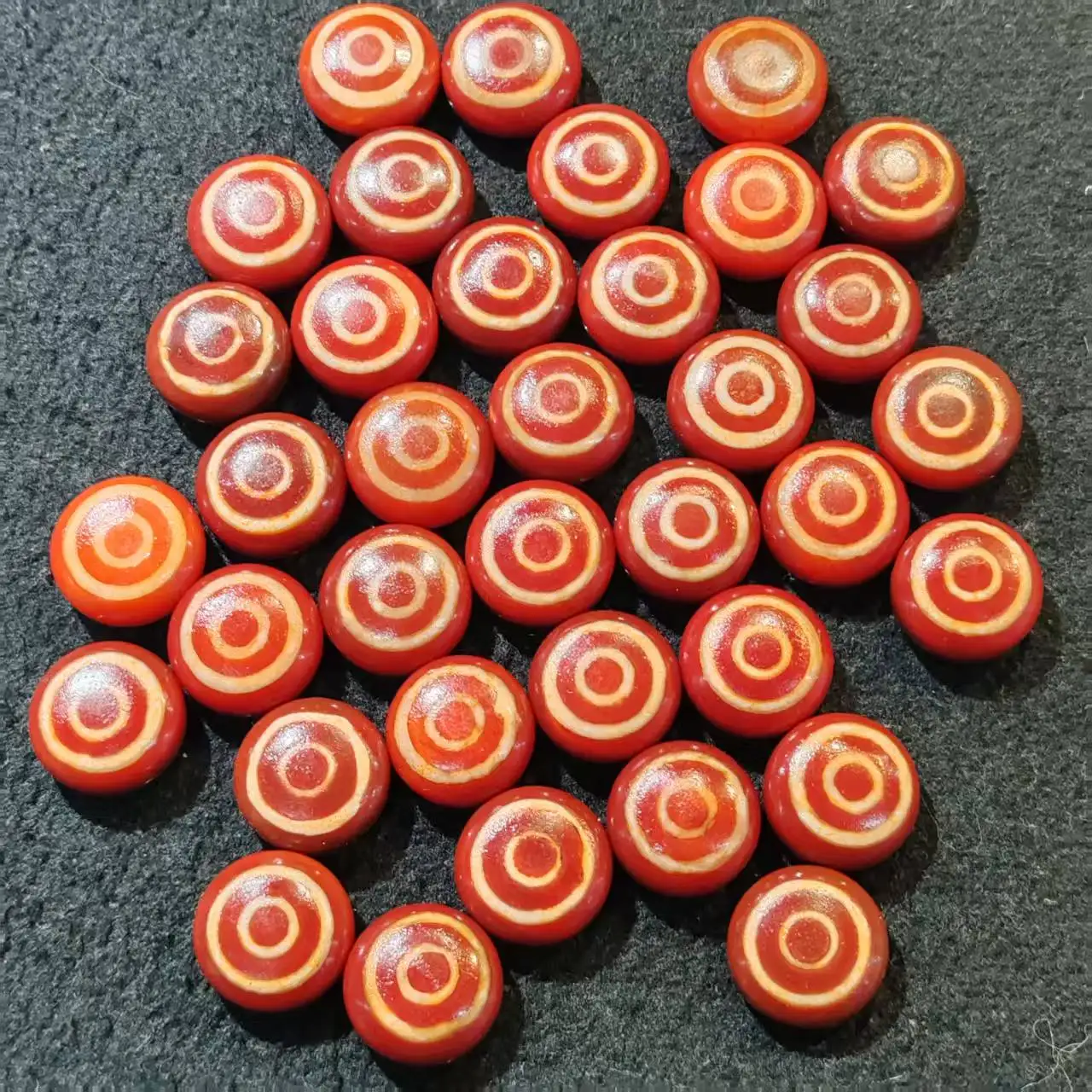 

1pcs/lot Jewelry loose Tibetan Red Meat sheep bone dzi beads natural agate DIY jewelry making gift oval ethnic style 20x10㎜