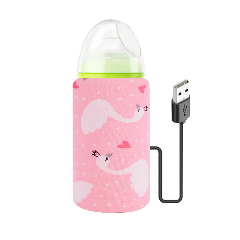 USB Milk Water Bottle Warmer Travel Stroller Insulated Baby Nursing Bottle Heater Newborn Infant Portable Bottle Feeding Warmers