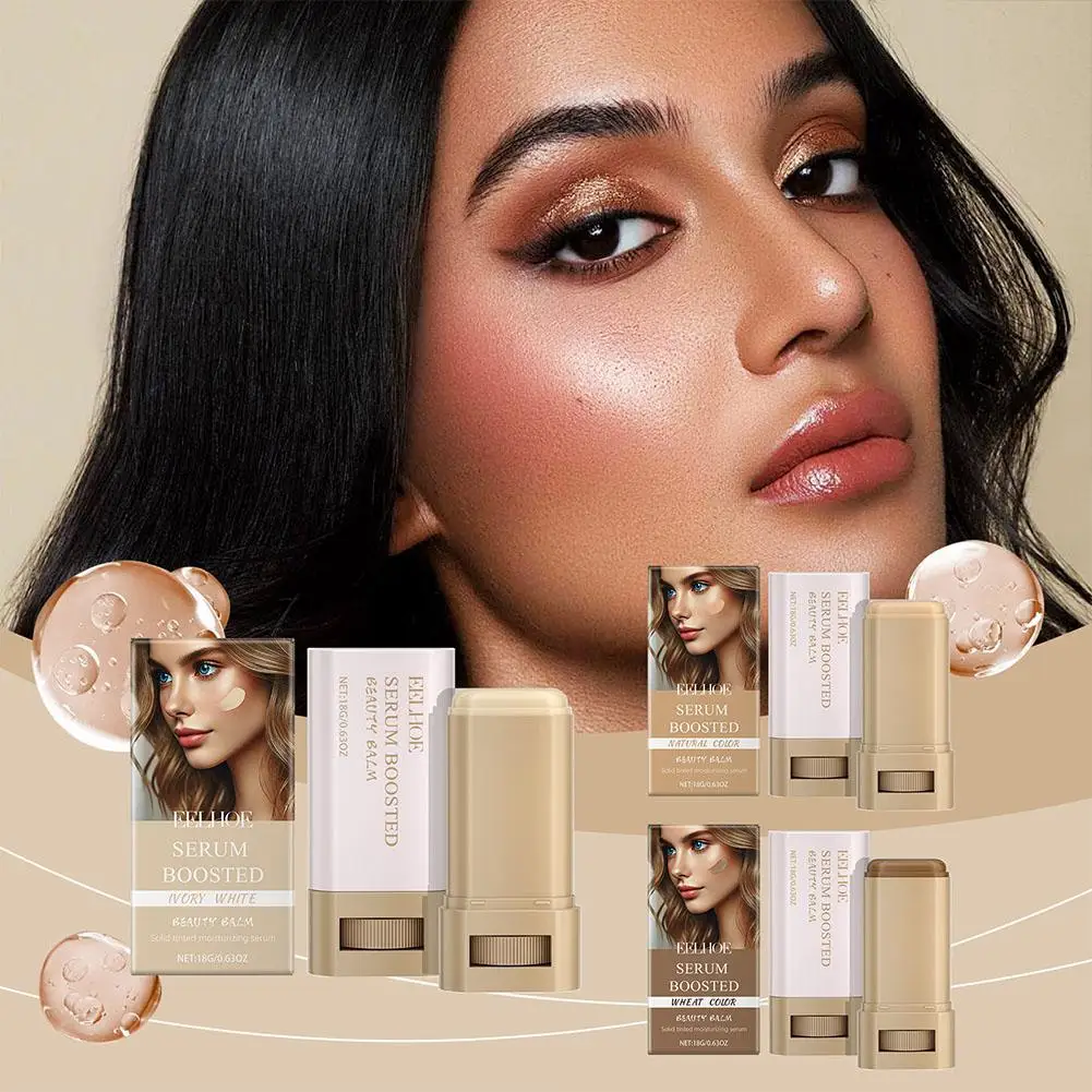 كريم الأساس عصا بلسم التجميل المصل تعزيز الجلد تينت عصا الصلبة عصا ترطيب مصل كونتور الوجه ملون الأساس T3W6 #1