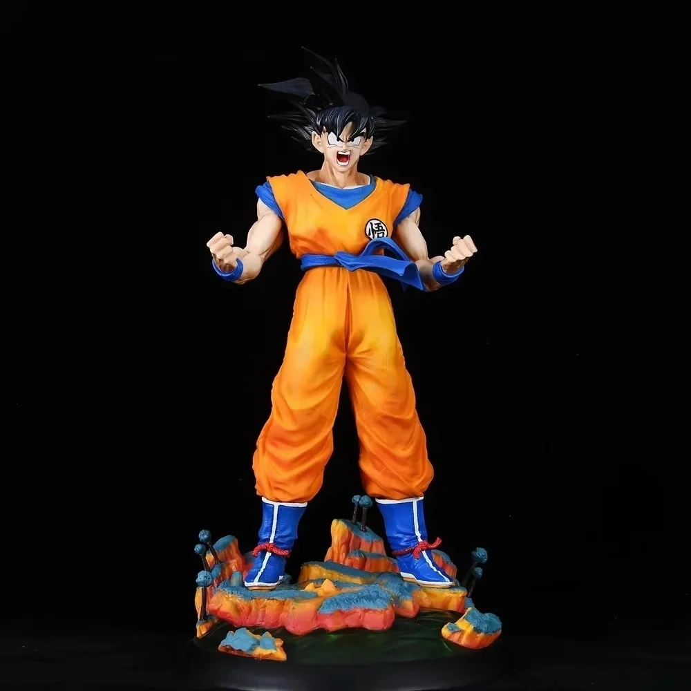 

Anime Dragon Ball Super Saiyan Son Goku GK Animated Version PVC Action Figure Collectible Model Doll Toy 36CM