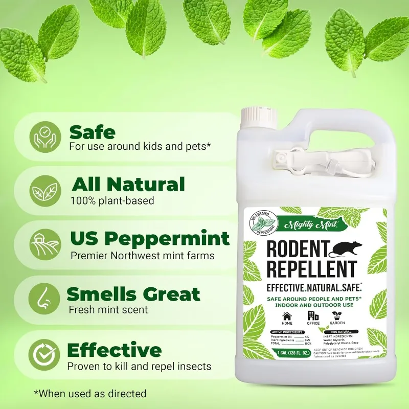 Gallon (128 oz) Rodent Natural Peppermint Oil Spray