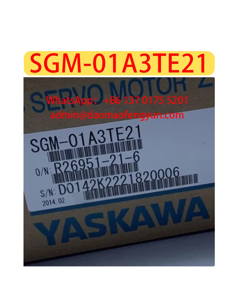 

SGM-01A3TE21 Brand New Without Gearbox, SGM 01A3TE21，Servo Motor, Fast shipping，In Stock
