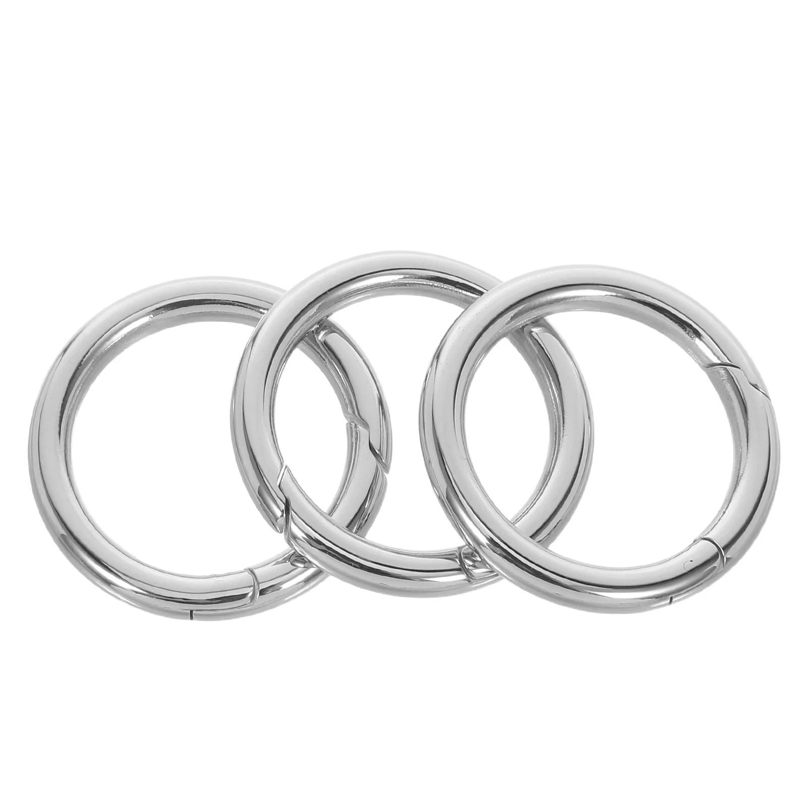 

3Pcs 316 Stainless Steel Open Rings for Bags Accessories Strong Load Capacity Versatile Compatibility Smooth Surface Craft