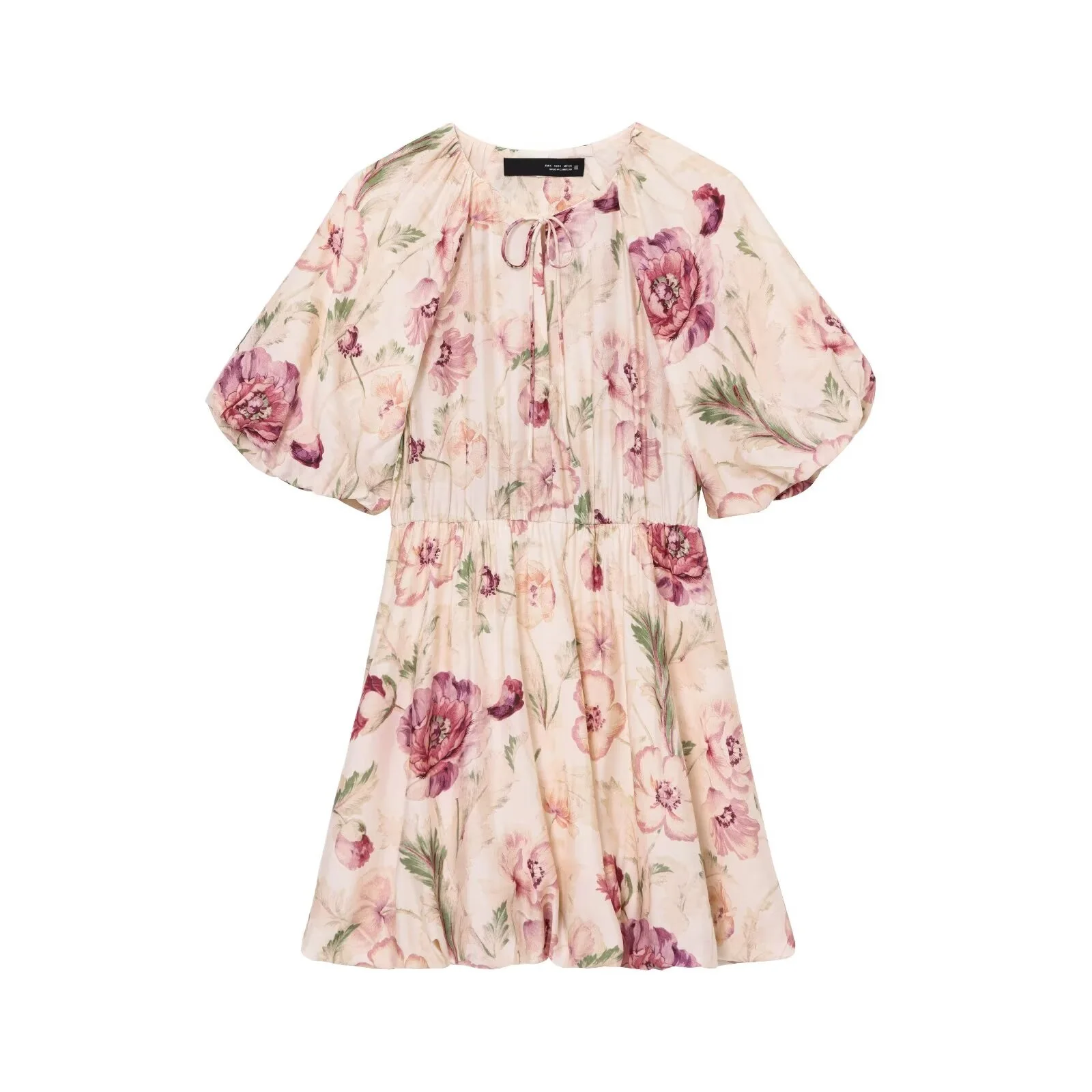 Women's Floral Print Mini Dress - Short Sleeve Summer Dress 2026