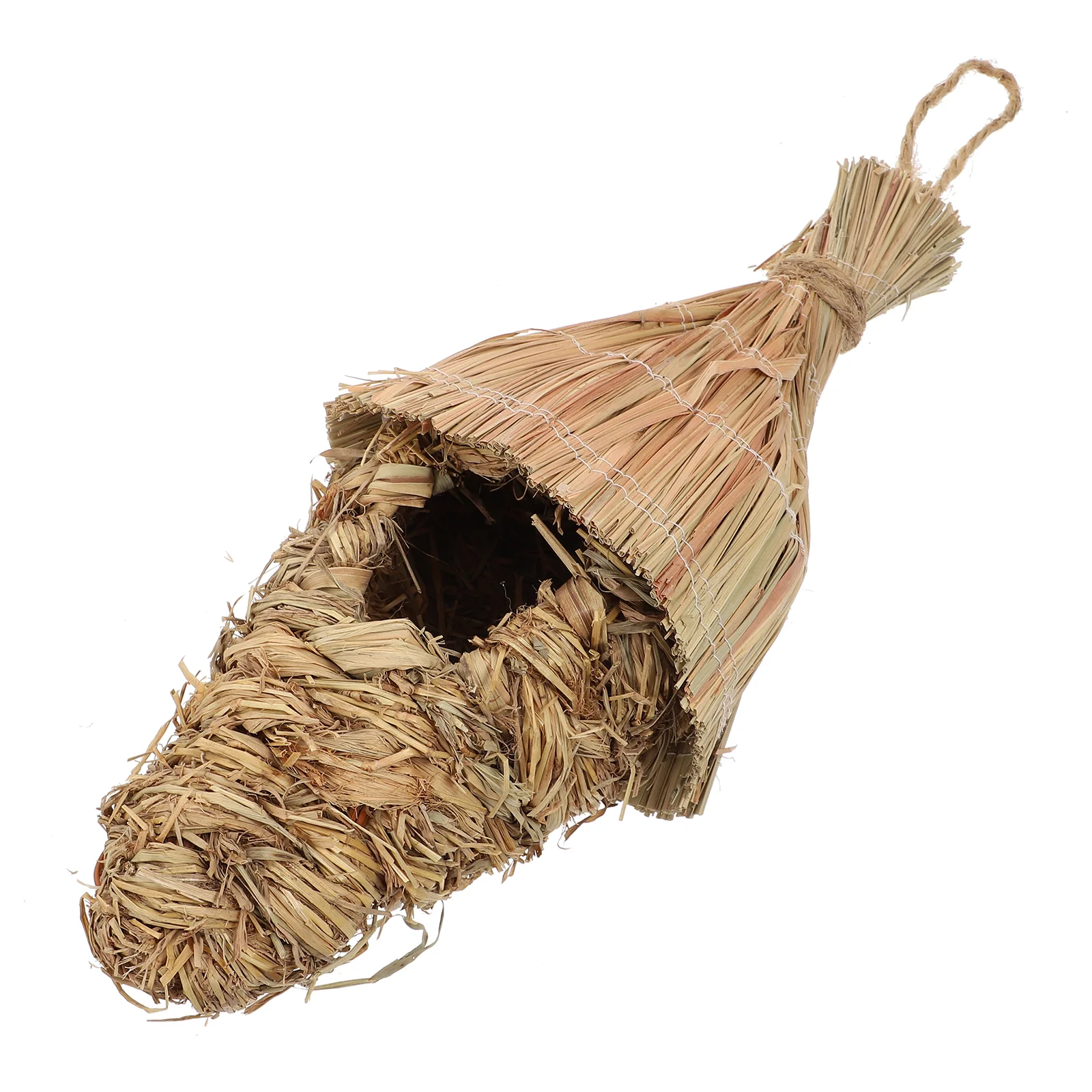 

Pet Supplies Straw Bird Nest Feeders for Outdoors Gardening Decoration Grass Birdhouse Cage