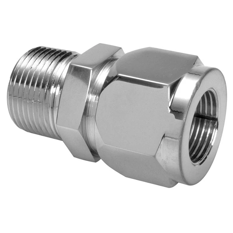 

Mirror Polished Stainless Steel Union Coupling Precision Machined Threaded Pipe Adapter