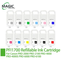 PFI-1700 PFI1700 Refillable Ink Cartridge With Chip Compatible For Canon PRO-2000 PRO-2100 PRO-4000 PRO-4000S PRO-6000 PRO-6000S