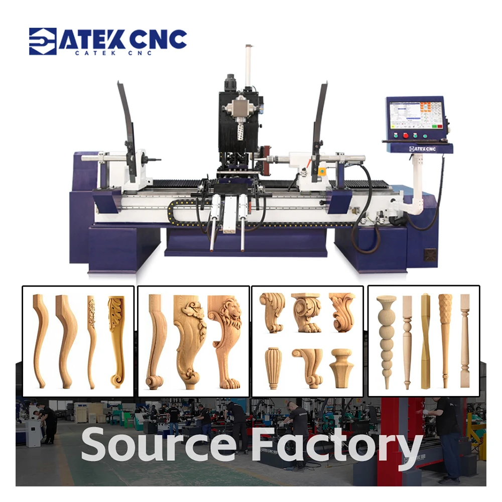 Five Axis CNC Woodworking Lathe for Turning and Milling Multifunctional CNC Wood Lathe in Hot Sale