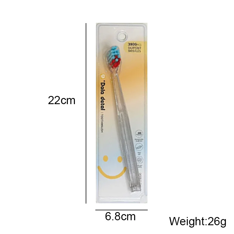 Crystal Handle Antibacterial Adult Toothbrush Soft Bristles Advanced Light Luxury Gingival Care Home Couple Toothbrush Oral Care