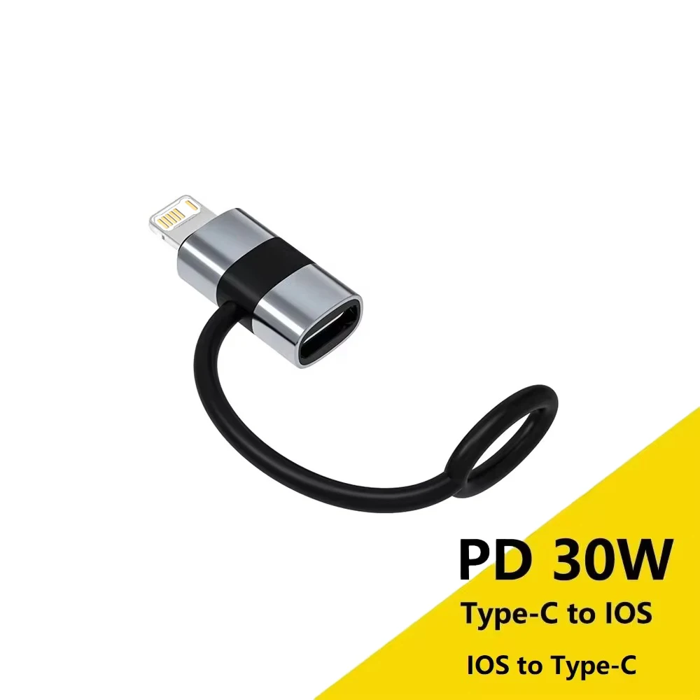 

PD30W Usb Type C To ios Adapter For iOS Male to Type C Female Converter For iPhone 15 14 13 12 11 Macbook Fast Connector