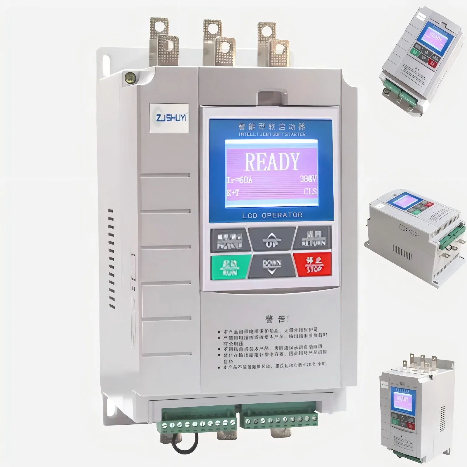 ZJSHUYI- Water Pump, Conveyor Belt, Bypass Motor Soft Starter Protector, SYGE-300-18.5 KW