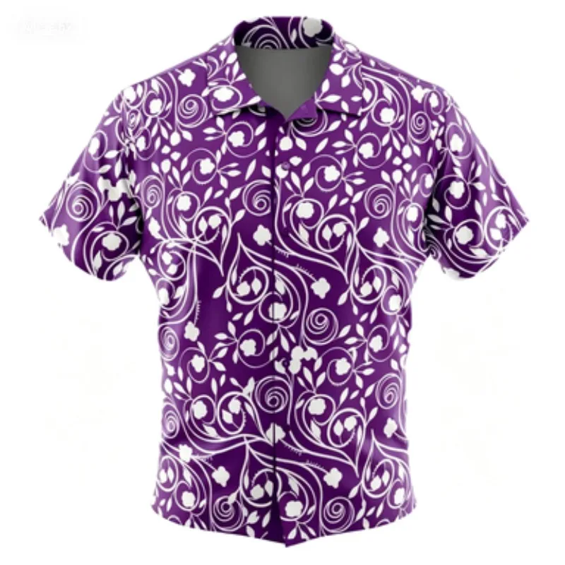 Printed Shirt Series Summer Fan Outfit Simple Anime Printed Short Sleeved Shirt
