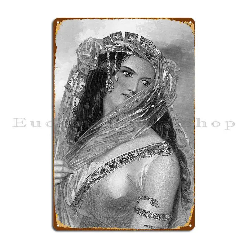 Cleopatra 1849 Heroines Of Shakspeare Metal Signs Designer Club Bar Club Garage Painting Tin Sign Poster