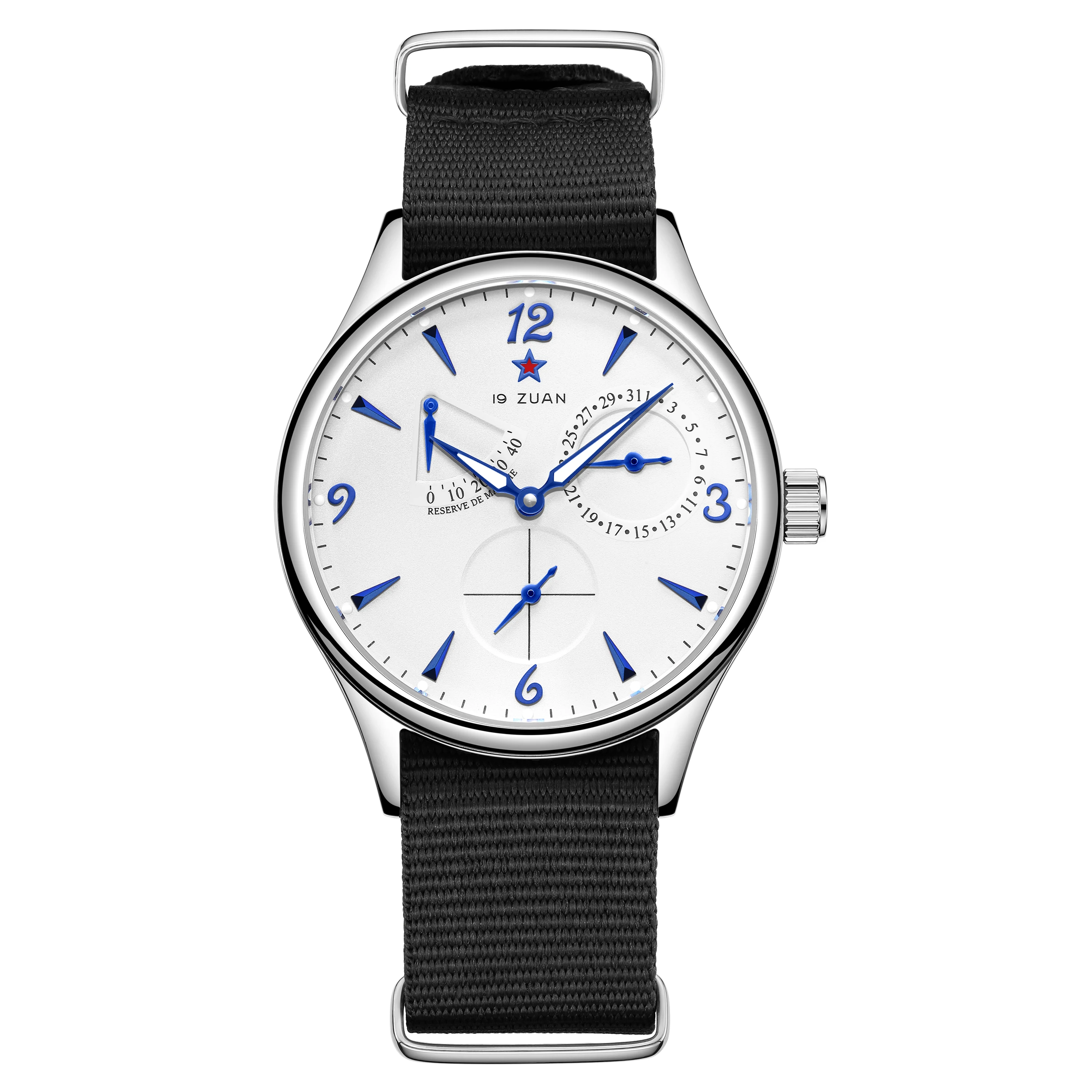 Neue 1963 40 mm Herren Pilot automatische mechanische Uhr Seagull ST17 Saphirglas wasserdicht Retro-Stil