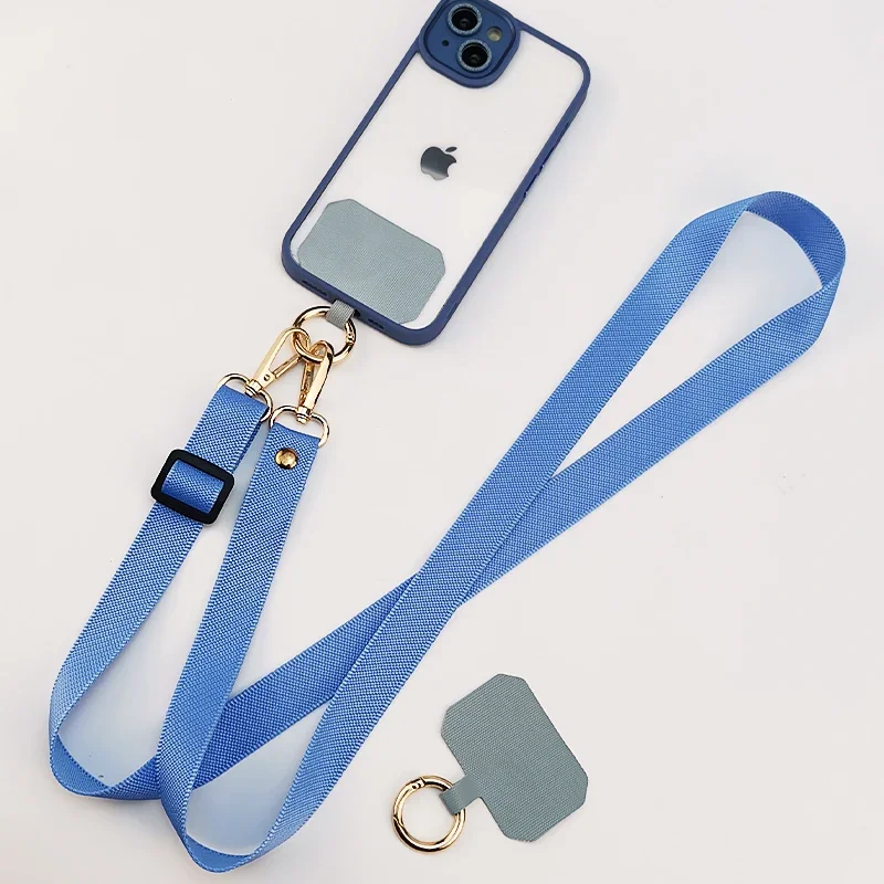 Handy Lanyard lange haltbare Kette verstellbare Teleskop Schulter zurück Breitband Anhänger kein Hals Anti-Verlust-Seil