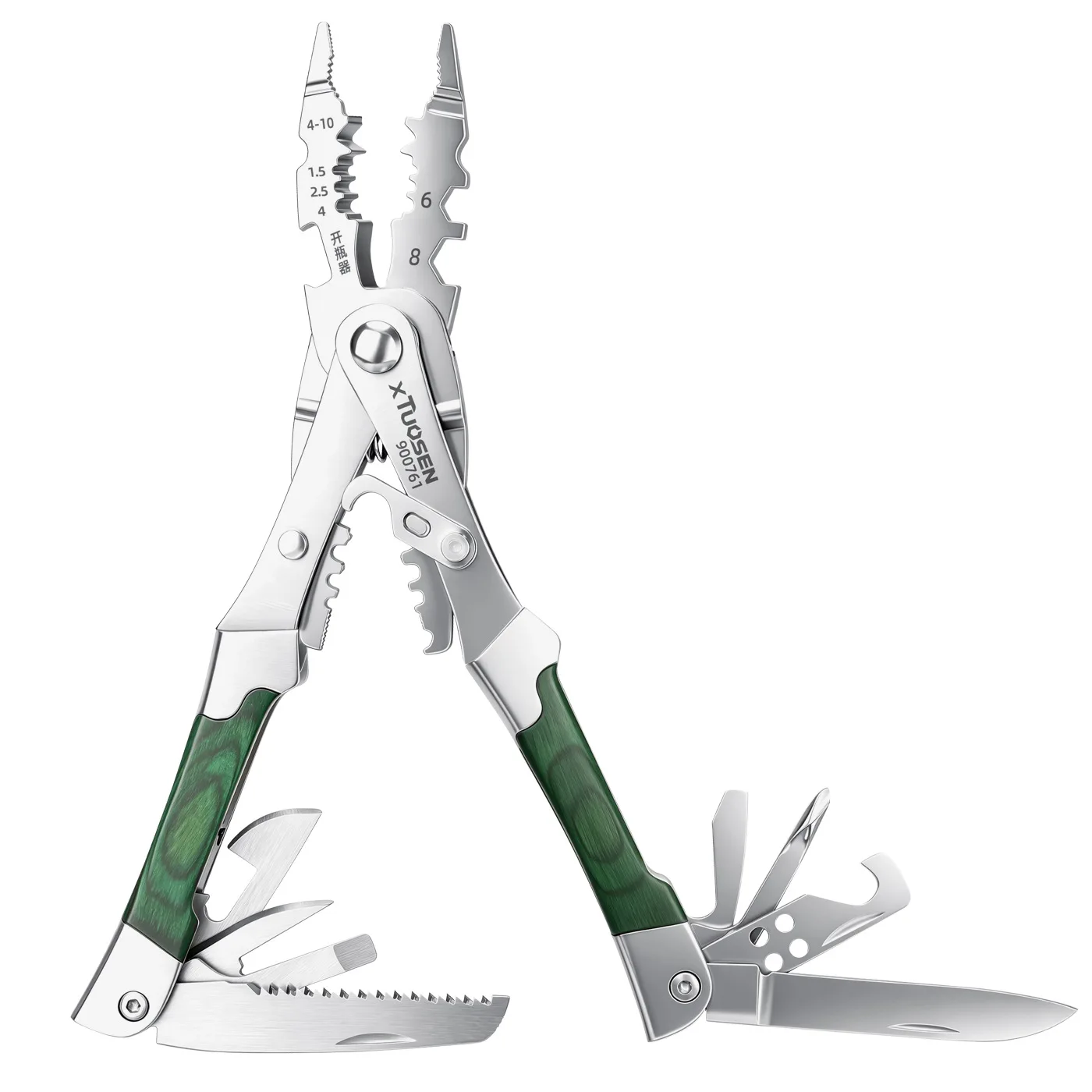 Multi Function Wire Stripper Pliers with Dual Head Design, Crimper Cutter Screwdriver Combo Tool for Electrical Repair and DIY