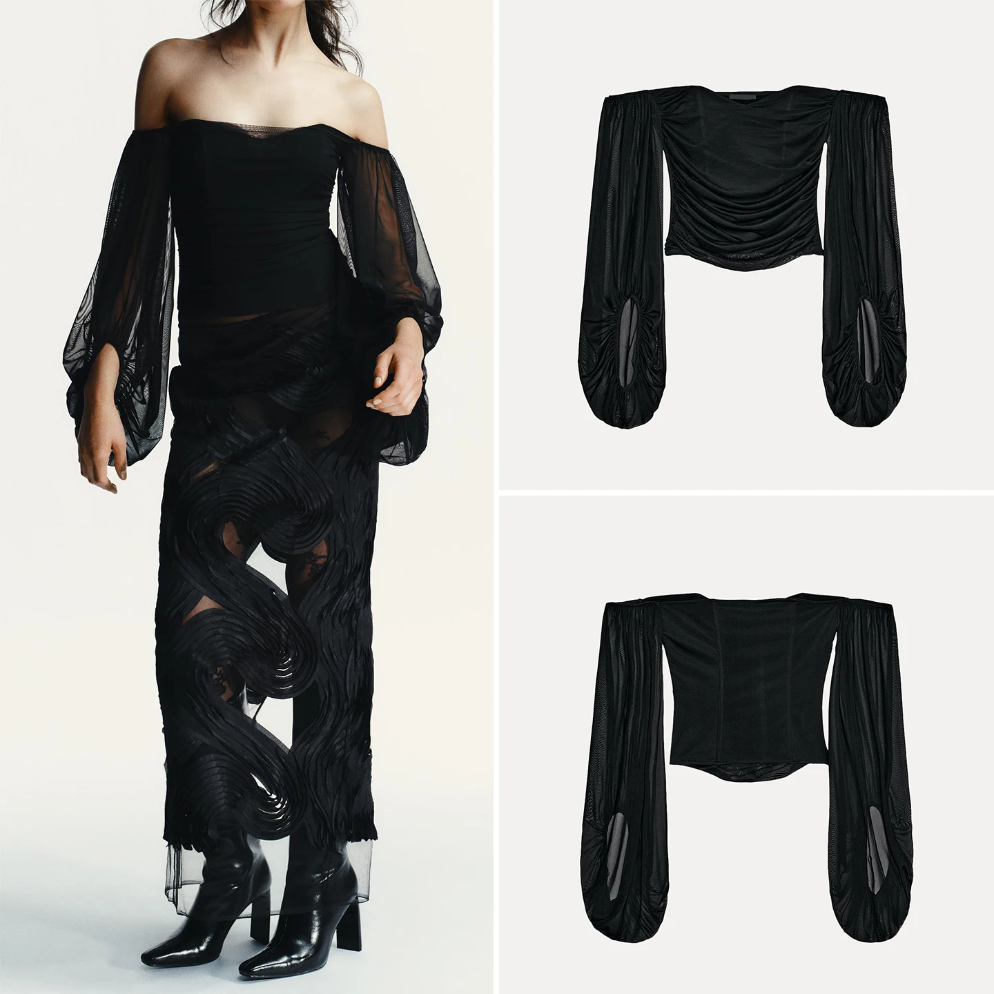 قميص نسائي أنيق من Z موديل 2025، تصميم مستقيم بأكمام طويلة وياقة مدببة، قطعة علوية متعددة الاستخدامات للارتداء اليومي بأ...