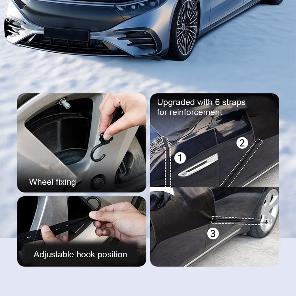 

Magnetic Car Window Snow Cover Oxford Cloth Thicken Car Windshield Snow Cover Waterproof Automobile Sunshade Cover for Ice Snow