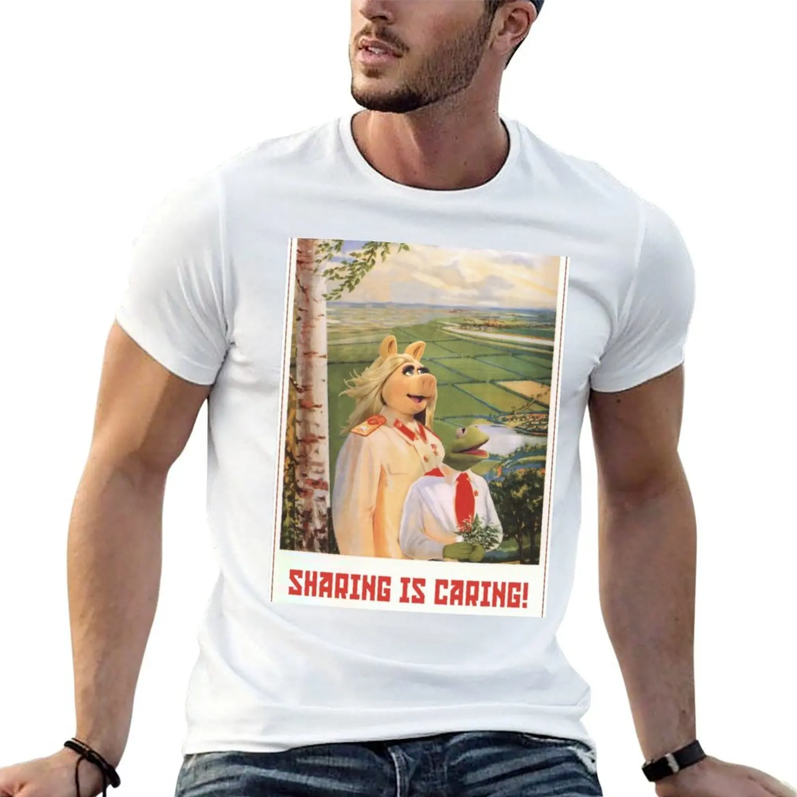Sharing is Caring T-Shirt graphic t shirts for man t shirt man designer black cotton t-shirt plain for man package T-shirt
