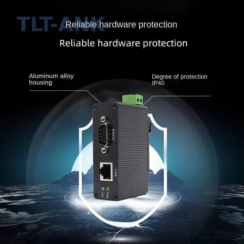 RS232 Serial to Ethernet Server, DB9 9Pin Serial to RJ45 Module, Modbus RTU to TCP/IP Gateway with MQTT Transparent Pass through