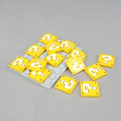 MOC 10PCS Question Mark 3068 2X2 Pattern Building Blocks Light Panel Compatible Board Bricks Particle Game Toy Children Kid Gift