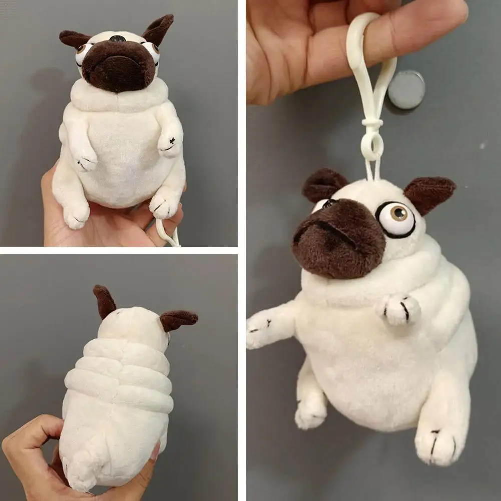 Kawaii Plush Toys Dog the Elf Fat Pug Sitting Pug Dogs Toy Soft Stuffed Dolls for Kids Birthday Gift Dolls