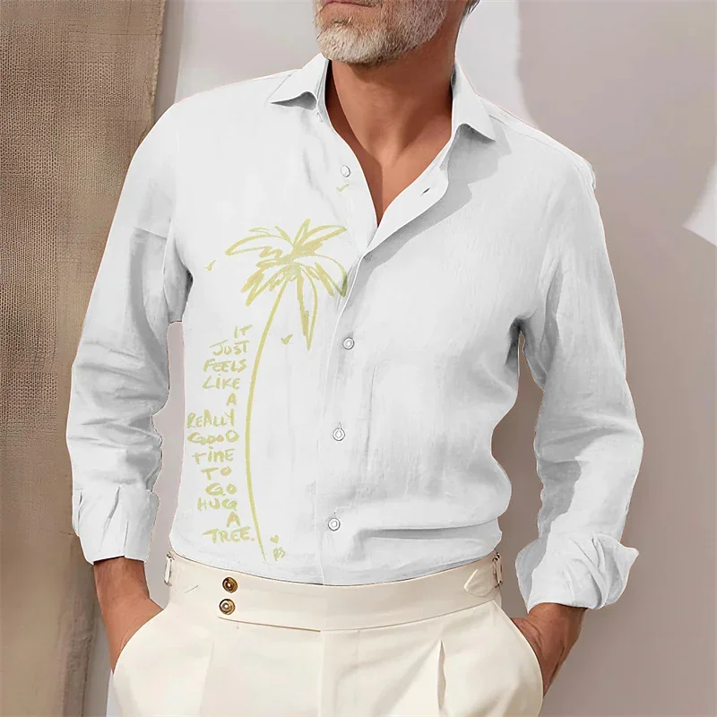 Men's Tops Long Sleeve Fashion Casual Hawaiian T-Shirt 2023 New Best Selling High Quality Material Soft and Comfortable Summer