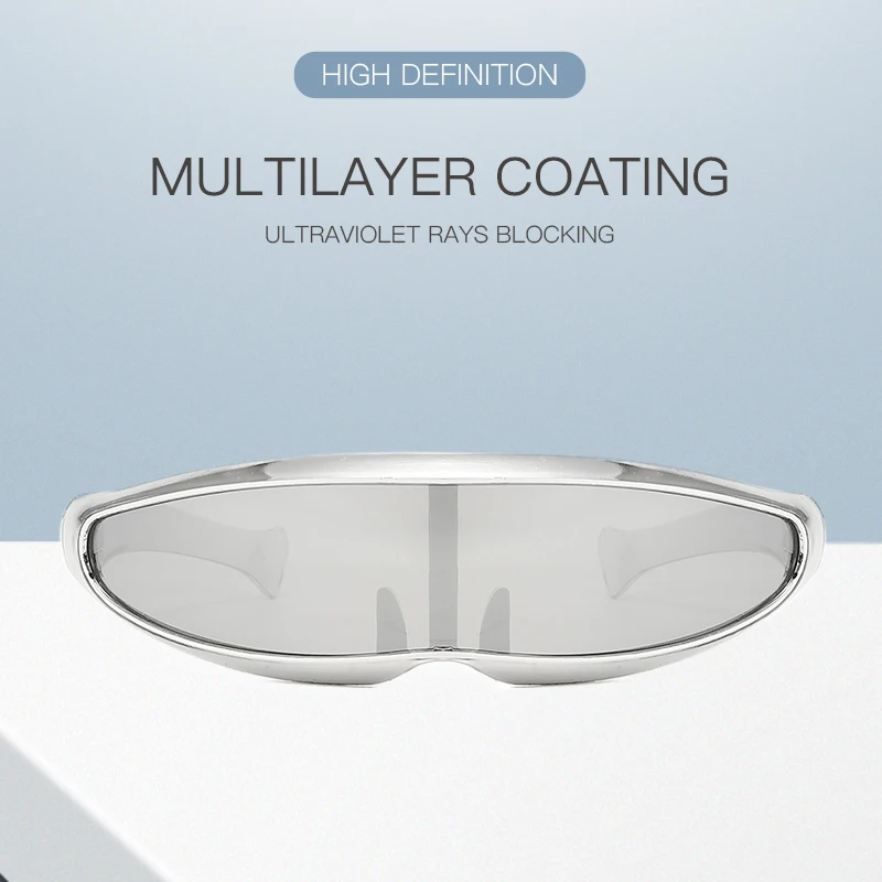 

1pc Windproof Sunglasses, European and American Fashion Colorful Sunglasses, Cycling Sunscreen and Eye Protection Sunglasses