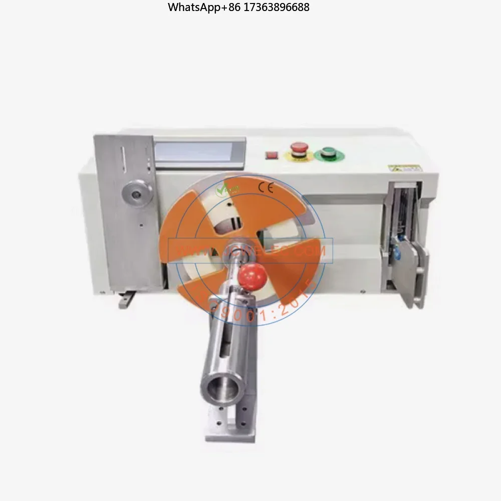 JCW-WB04 Fully Automatic Copper Cable Wire Measuring Cutting Binding Tying Spool Coil Winding Cable Measuring Cutting Machine