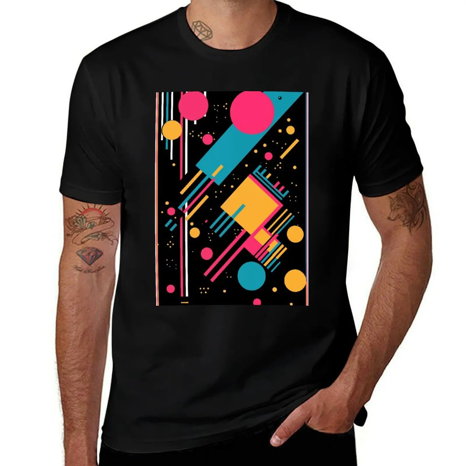 

Dark Memphis Design T-Shirt customs design your own oversizeds oversized t shirt mens vintage t shirts