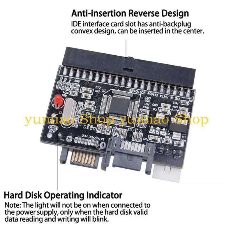 587B IDE bidirecional para o adaptador conversor para PC Desktops JM20330 Chip