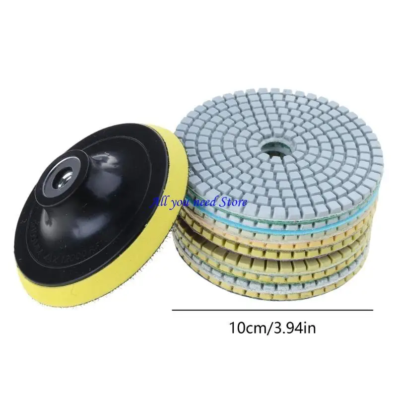 K9FB 10pcs pad lucidatura diamante 10 Backer lucidatura bagnato/secco per graniti