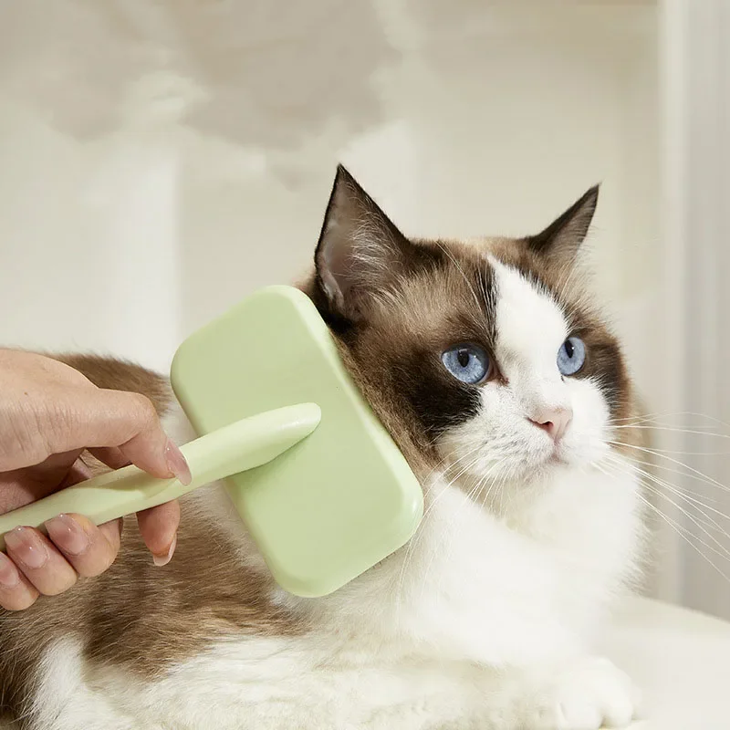 Professional Pet Grooming Slicker Brush Dense Metal Teeth Comb Deshedding Fluffy Volume Long Short Hair Cats Dogs Puppy Kitten
