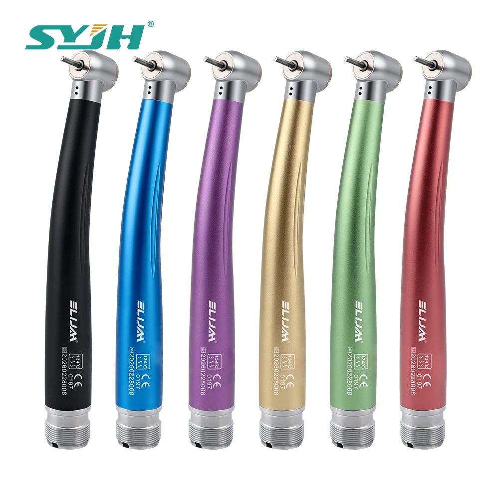 Dental High Speed Handpiece 2/4 Holes Standard Head Single Water Spray Push Button Air Turbine Dentistry Instrument Tools