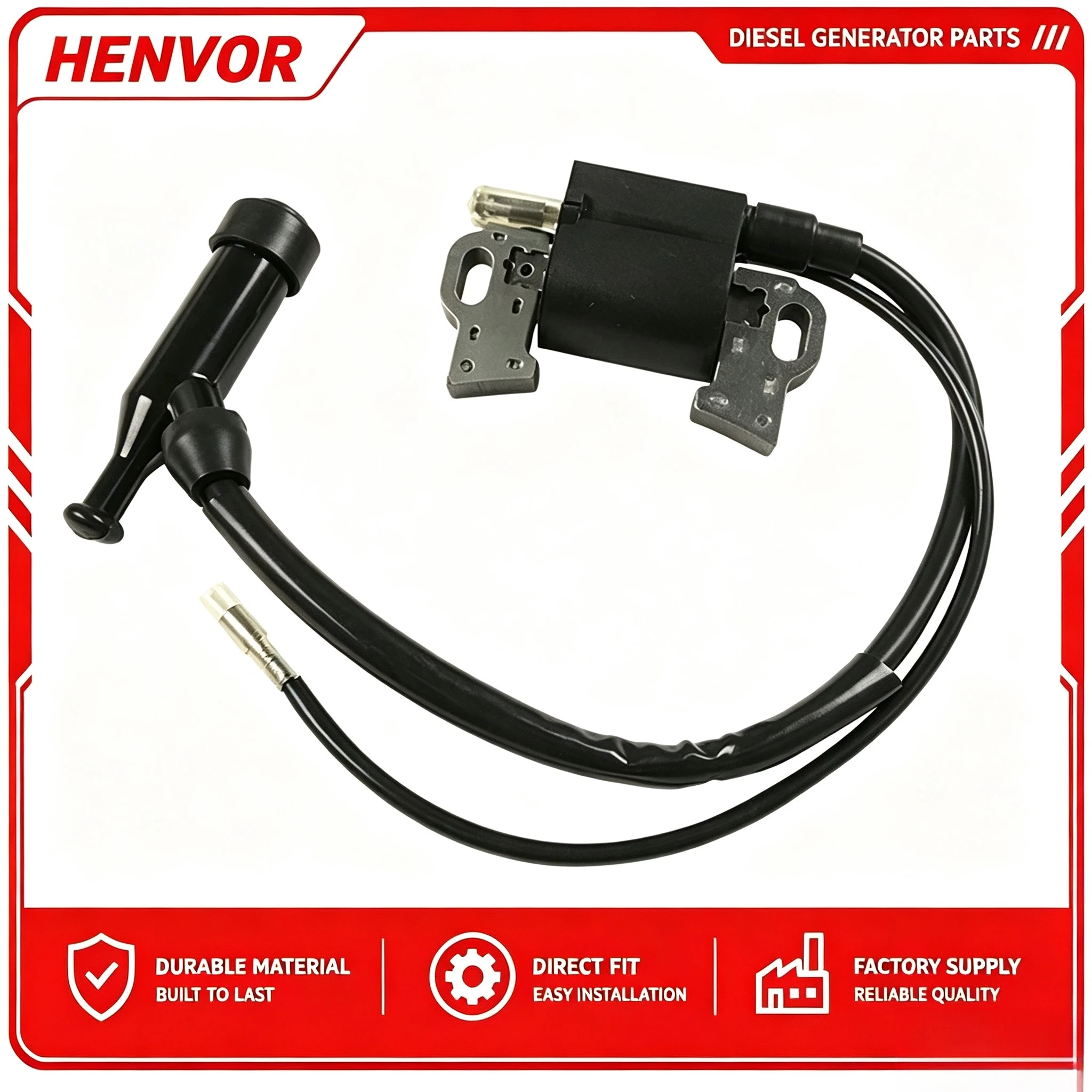 Ignition Coil for 152F 168F 170F 173F 188F 190F 950 Engine Generator ...