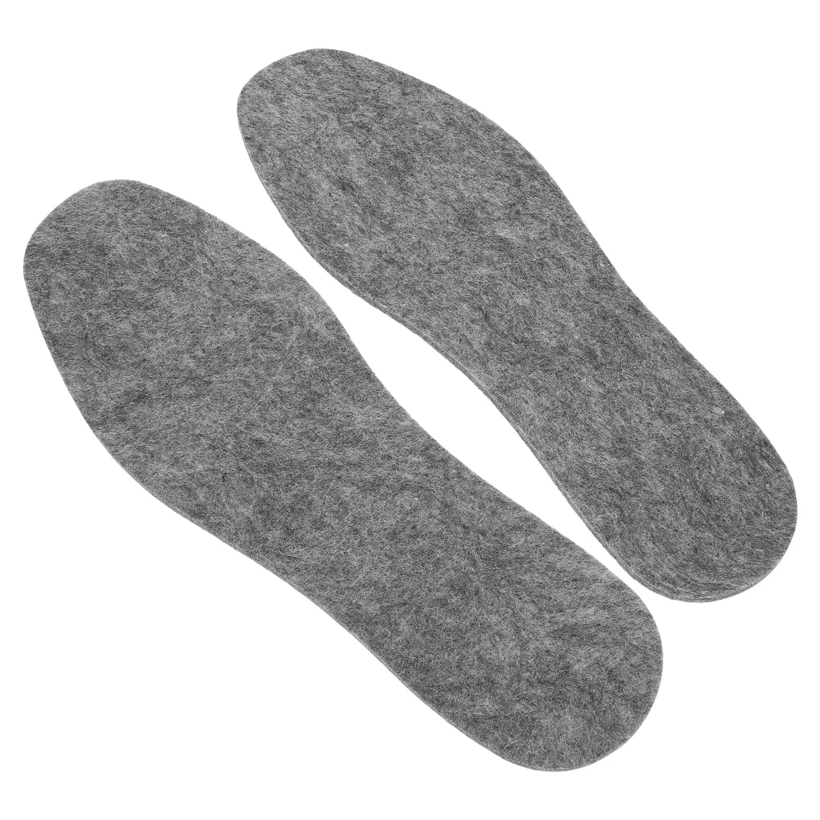 

1Pair Wool Felt Insoles Cuttable Soft Breathable Trim-to-Fit for Men Women Winter Boots Warm Shoe Inserts Comfort Support