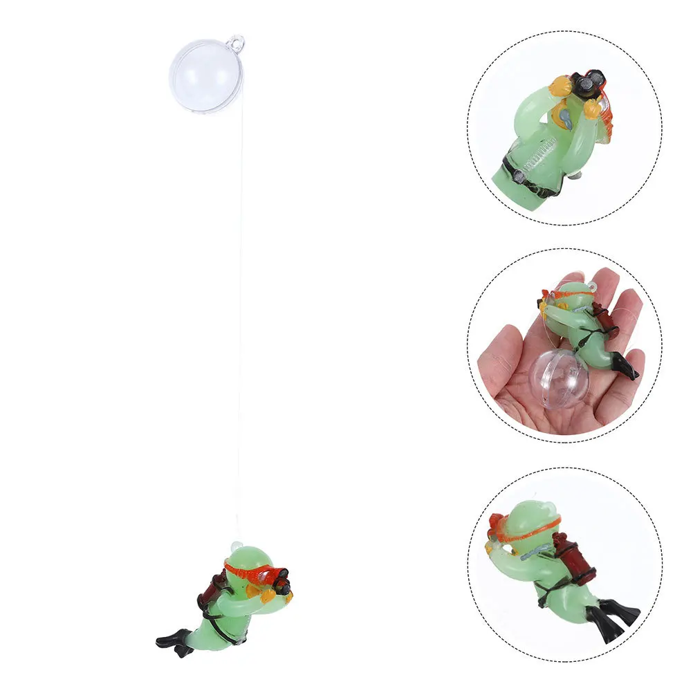 

2 Pcs Aquarium Diver for Fish Decoration Tank Decorations Floating Accessories Ornaments Aesthetic Football
