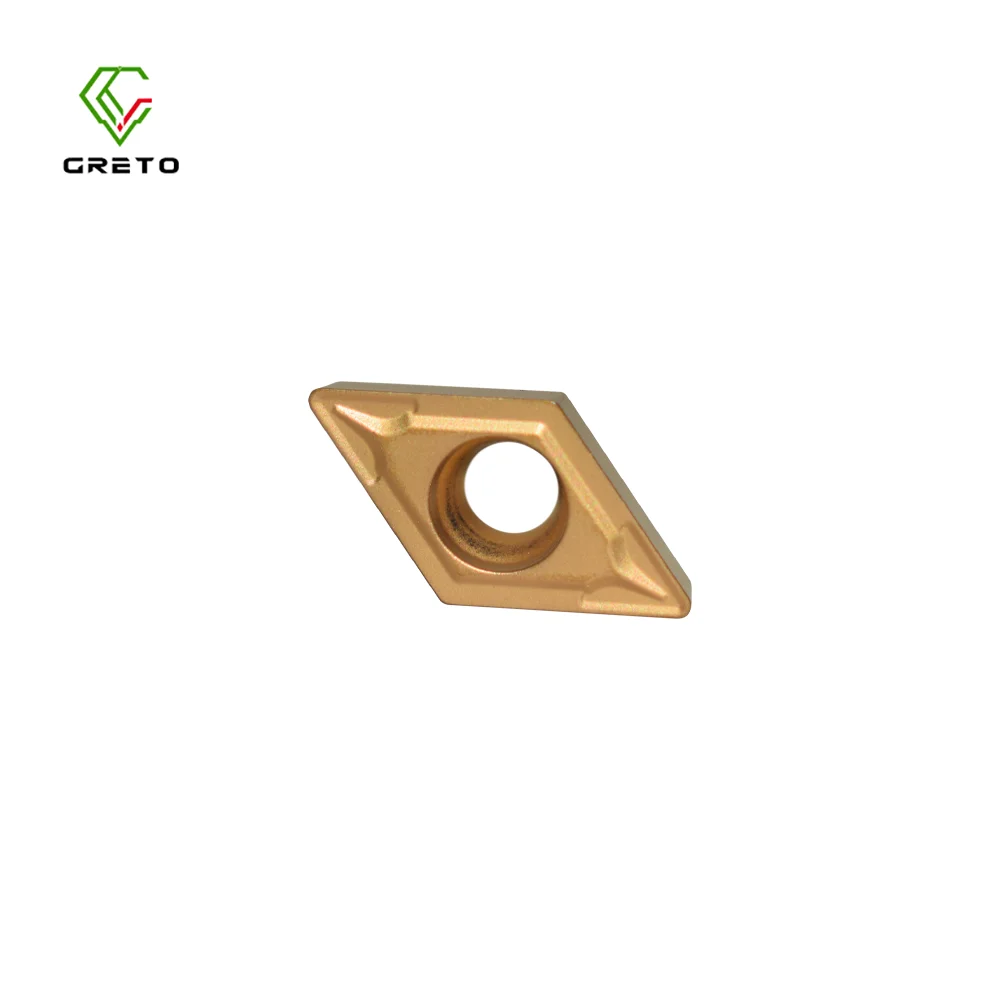 

GRETO DCMT070204-GPM GP1251 Cnc Metal Tools Carbide Tip Turning Inserts DCMT 070204 GPM